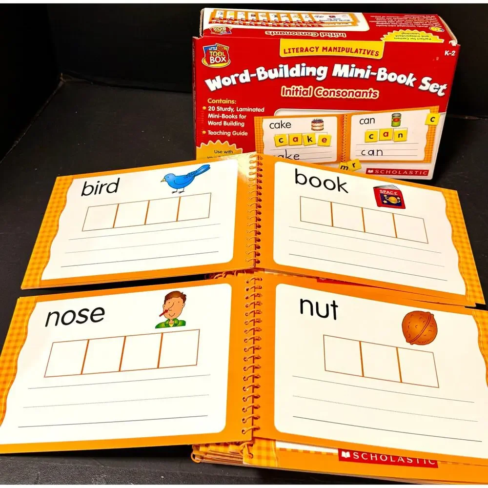 Scholastic Little Red Tool Box Word-Building Mini-Book Set: Initial Consonants
